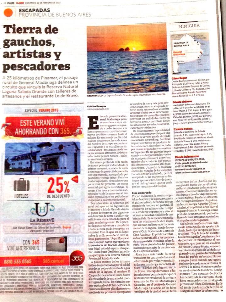 Tierra de Gauchos, artistas y pescadores -Diario Clarn